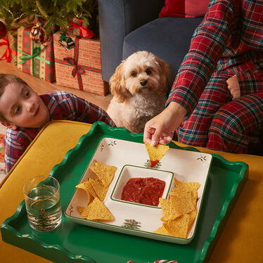 Christmas Tree All in One Chip & Dip